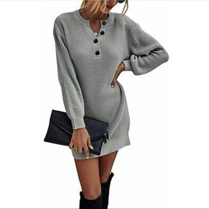 Henley Sweater Dress